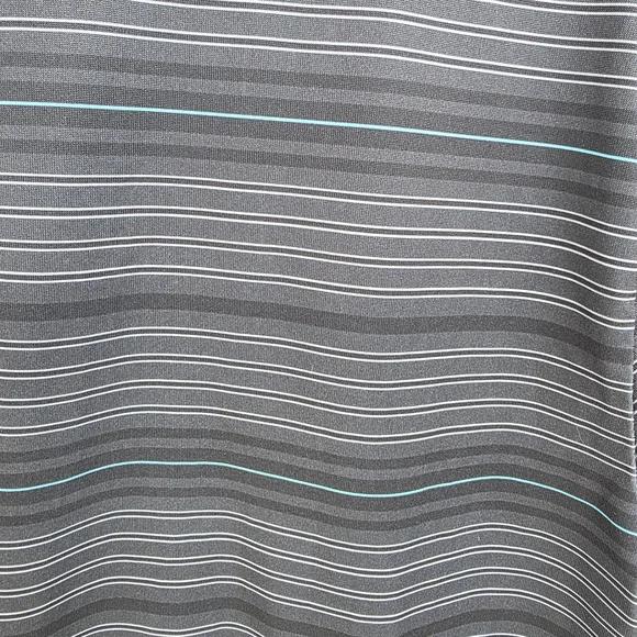 Ben Hogan Performance Grey Striped Polo Shirt - Picture 4 of 4